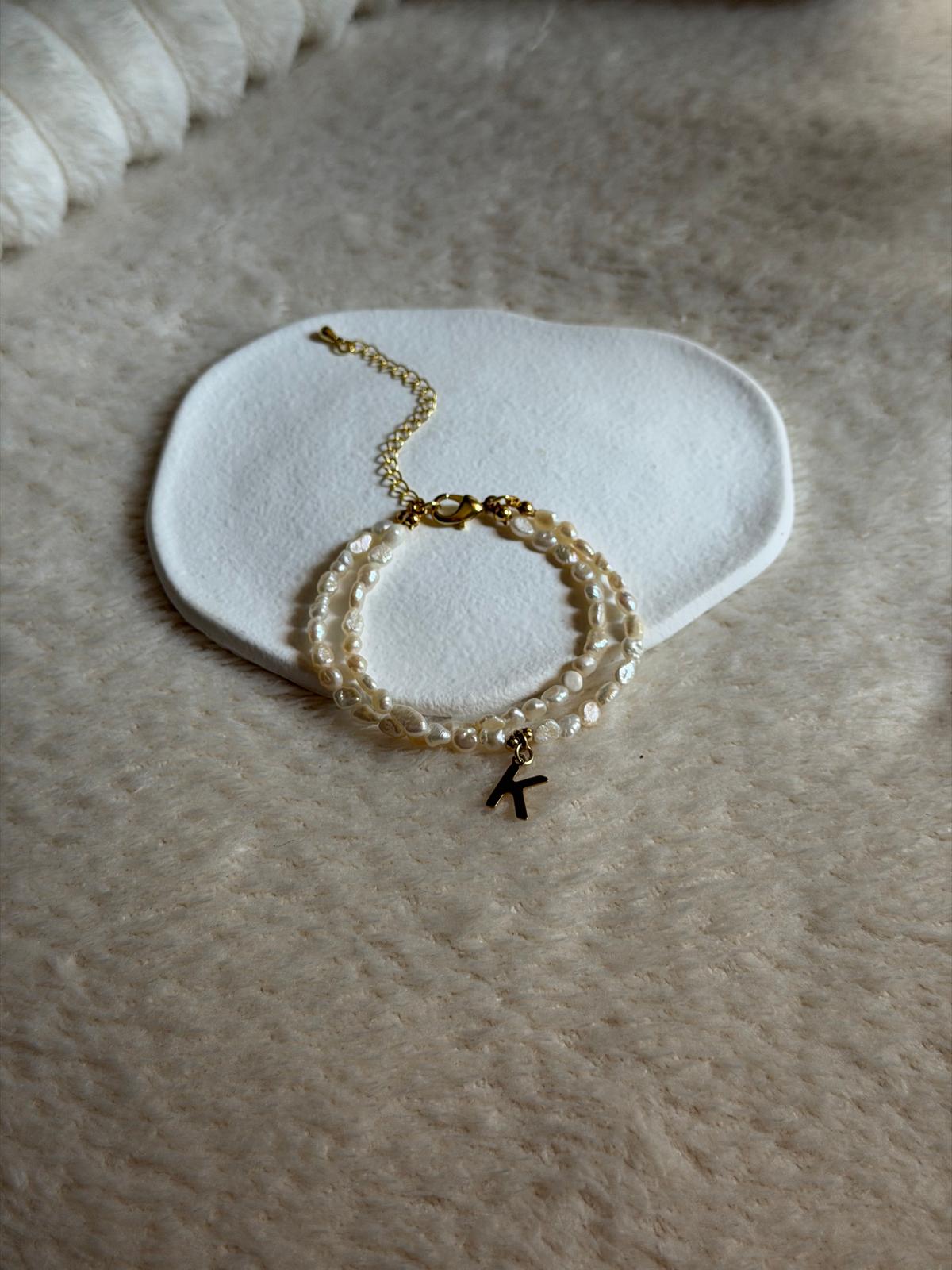 Bracelet perles d'eau douce personnalisé