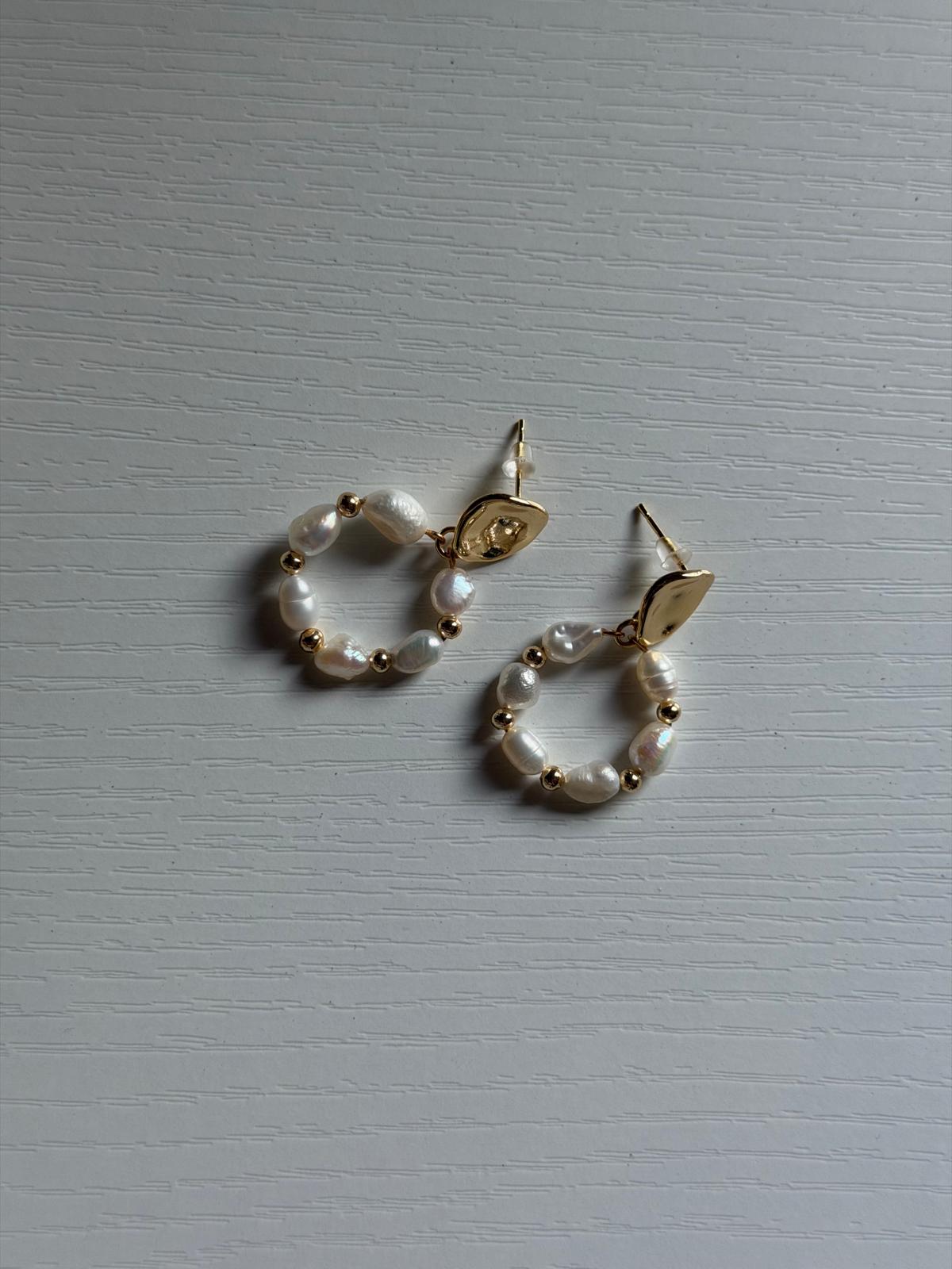 Boucles d'Oreilles Chaï - Perles d'eau douce