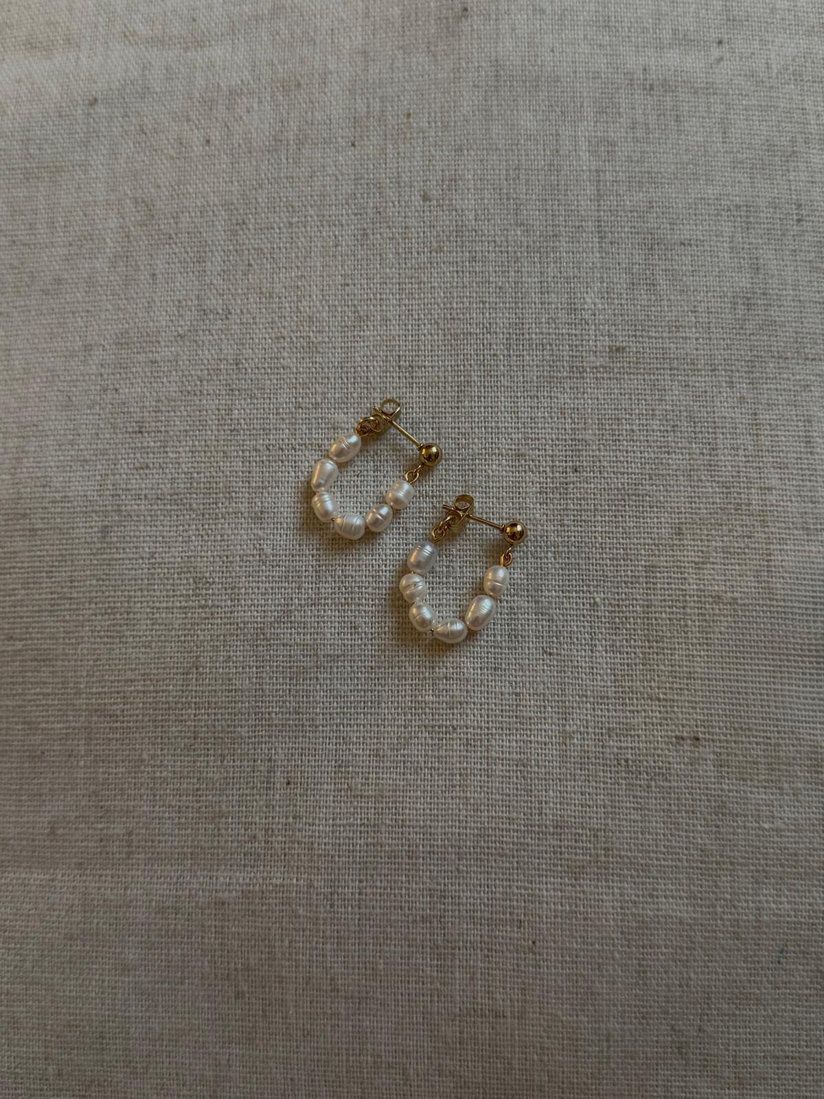 Boucles d'Oreilles Loon - Perles d'eau douce