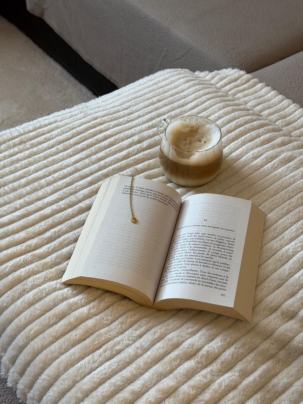 Marque page, double cœur
