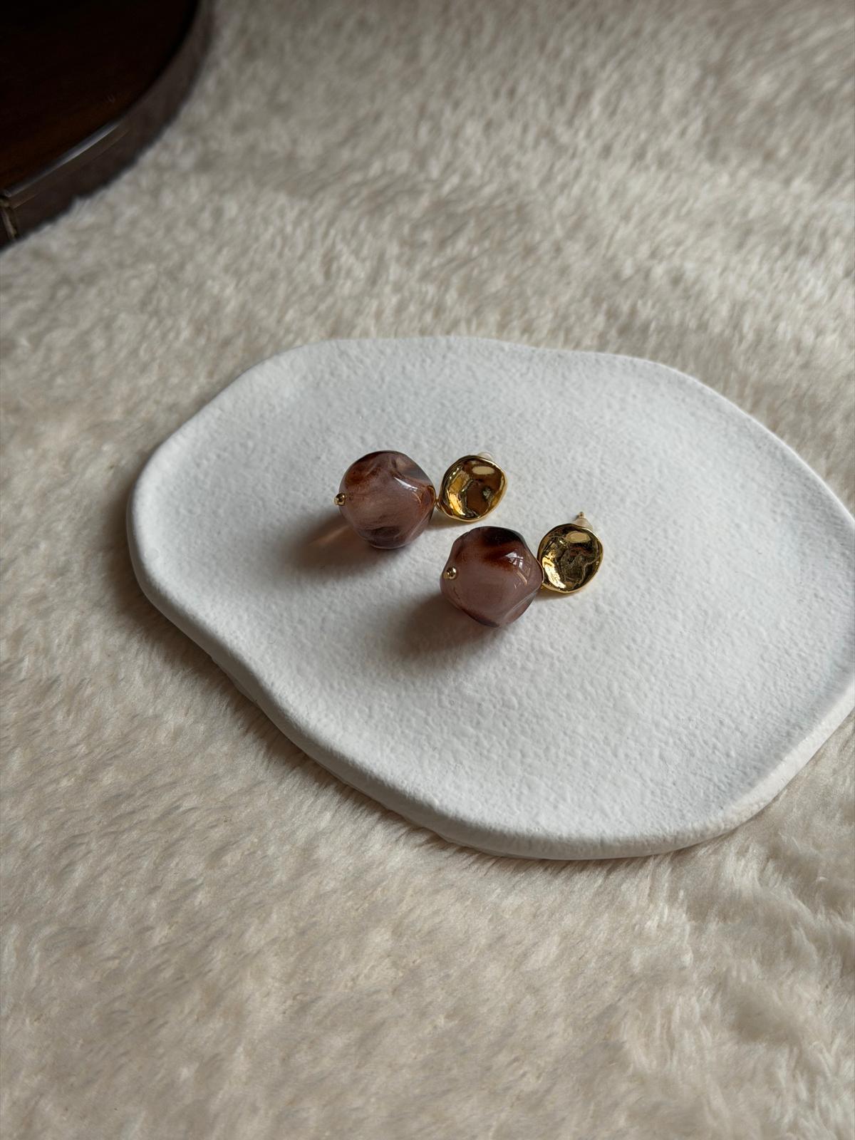 Boucles d'Oreilles Cacao