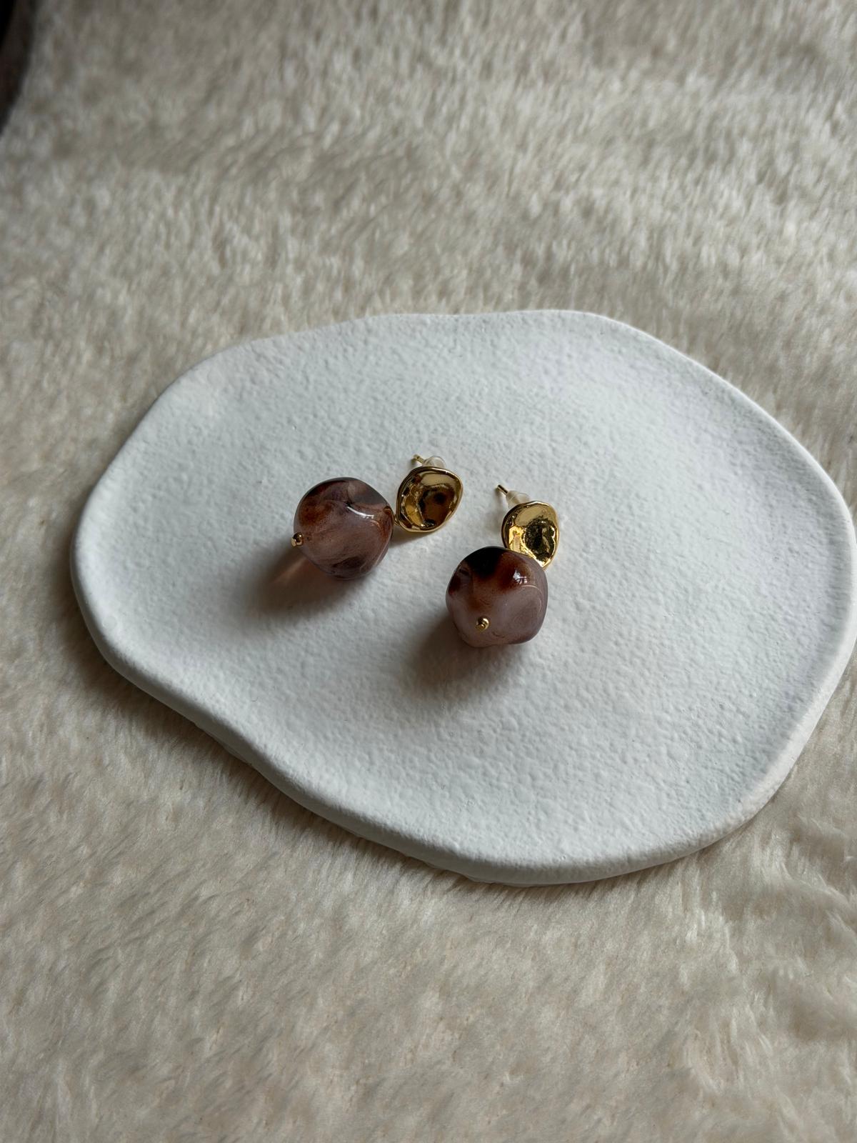 Boucles d'Oreilles Cacao