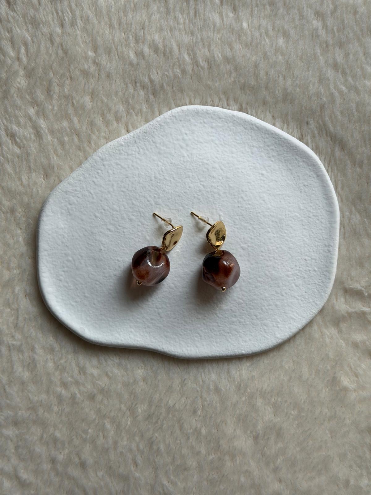 Boucles d'Oreilles Cacao