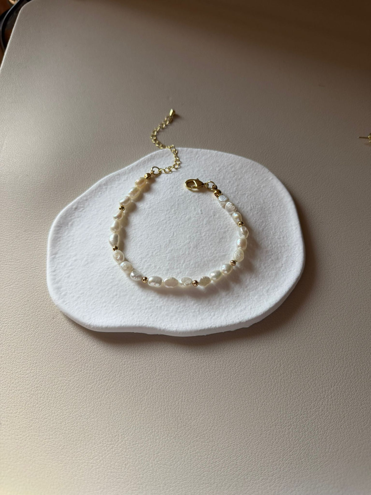 Bracelets Perles d'eau douce Blanc