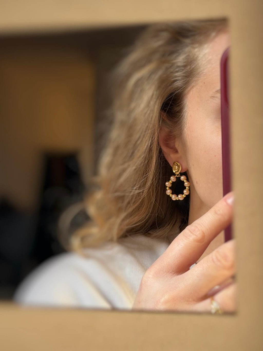 Boucles d'Oreilles Chaï - Perles d'eau douce
